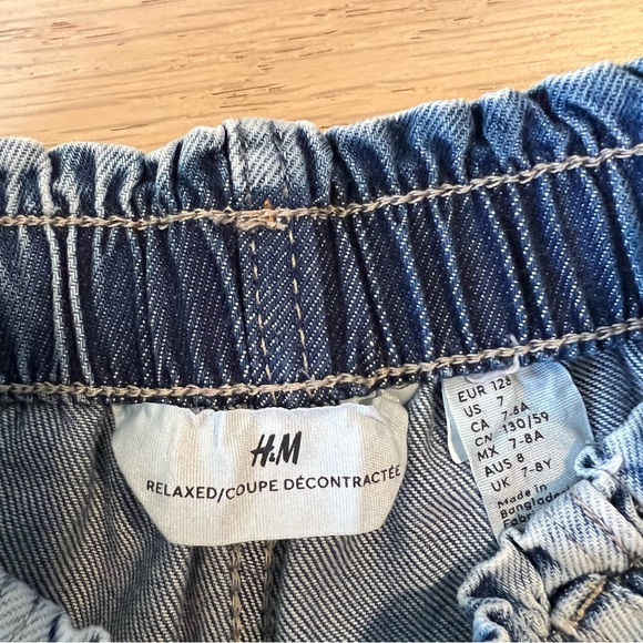 Girls H&M paper bag jeans - size 7 - Picture 3 of 3